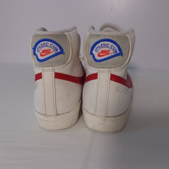 Nike Blazer Mid '77 SE (GS) Big Kids' Shoes White Red DH9700-100 Youth's Size 5Y - Picture 7 of 8